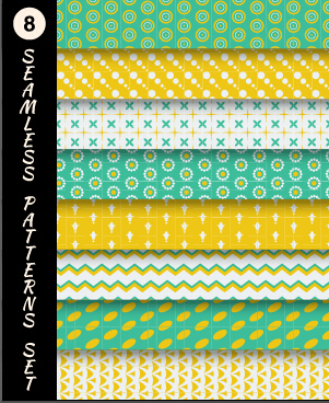 Divers décoratif seamless pattern vector set 01 vecteur de motif sans soudure divers décoratif   