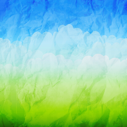Aquarell mit zerknittertem Papiervektorhintergrund zerknittertes zerkleinertes Papier papier Hintergrund Aquarell   