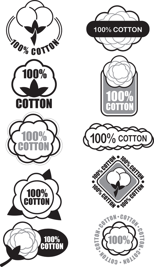 100% coton étiquettes de qualité supérieure vecteur 03 qualité premium étiquettes coton   