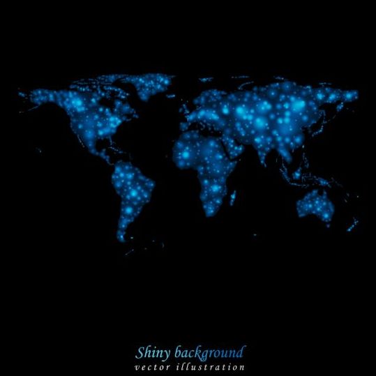 青のライトマップベクトル 青 地図 光   