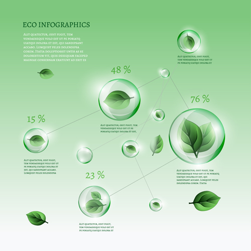 Eco Infografie-Elemente Vektorgrafik 10 Öko Infografik Grafik Elemente   