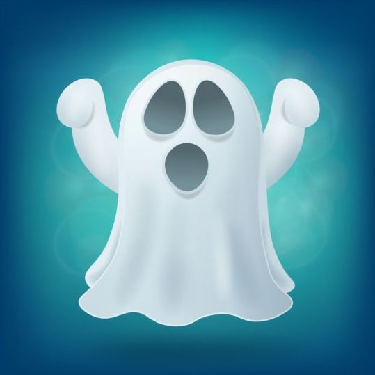 ハロウィンゴーストデザインベクター素材03 ハロウィン ゴースト   