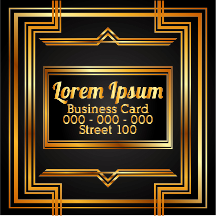 贅沢な金の名刺のテンプレートベクトル11 金 豪華な ビジネス テンプレート カード   