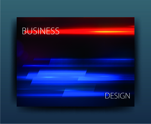 Mehrfarbige abstrakte Business Cover Design Vektor 01 multicolor cover business abstract   
