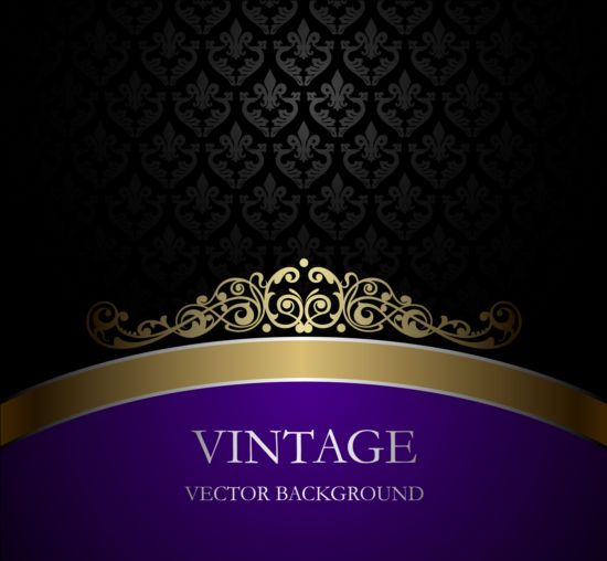 Violet avec vecteur de fond Vintage noir violet vintage Noir fond   