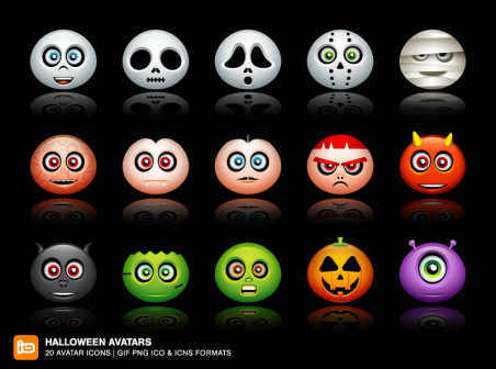 Halloween Avatars Ikonen icons halloween Avatare   