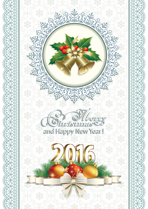 2016 Noël et nouvel an fond de dentelle vecteur nouveau Noël fond dentelle année   