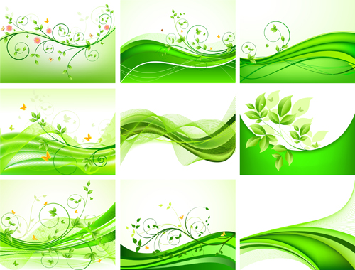 Abstrakte grüne Blätter Hintergrundgestaltung Vektor Hintergrundgestaltung Hintergrund grün Blätter abstract   