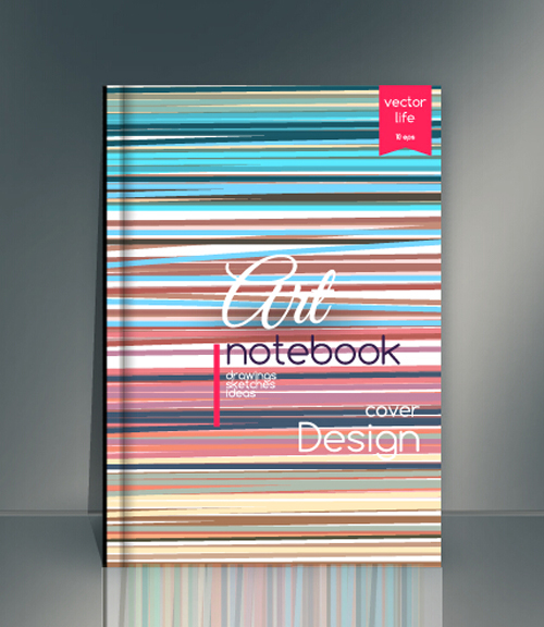 Abstract Stile Botebook Cover-Design-Vektor 03 Stile cover botebook abstract   