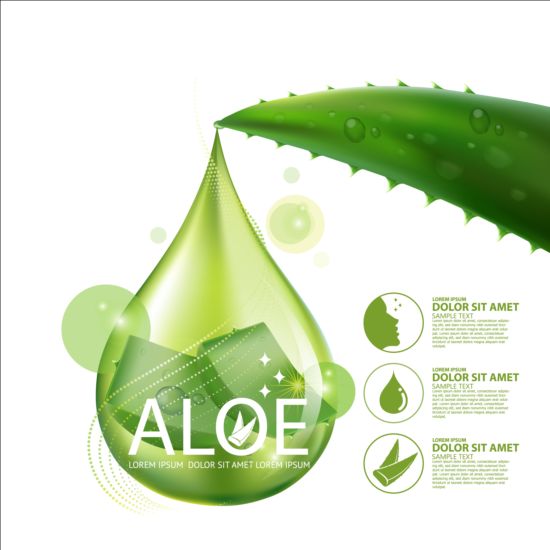 Aloe vera collagen Hintergrundvektor 01 vera collagen background Aloe   