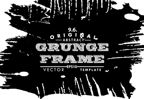 Schwarzer Grunge Frame-Hintergrundgrafik Vektor 02 Schwarz Rahmen Hintergrund grunge   