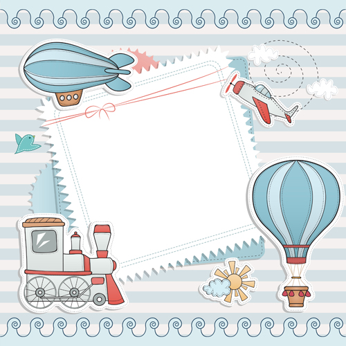 Rohes Papier mit Baby-Card-Vektor 01 papier Kartenvektor blank baby   