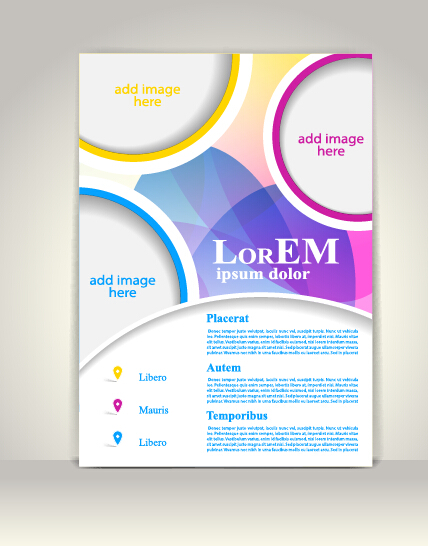 Dépliant créatif et brochure de couverture Design Vector 09 flyer Créatif couverture brochure   