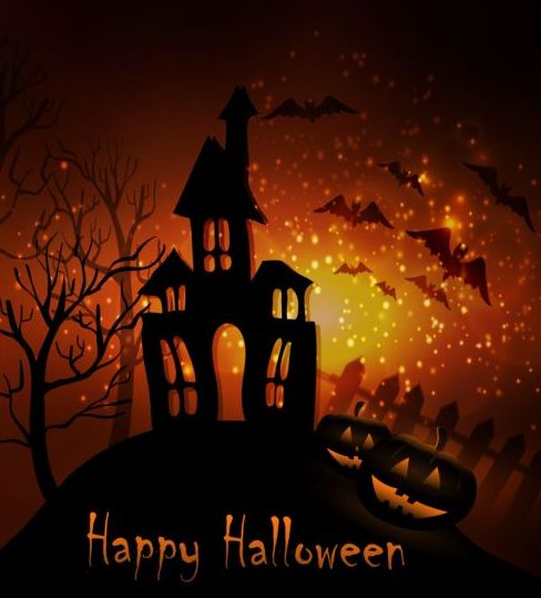 Creative Halloween Haunted House Design vecteur 04 maison hanté halloween Créatif   
