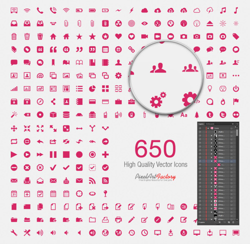 Niedliche rosa Social mit Web-Icons Vektor-Set Web-Ikonen web icons social pink icons cute   