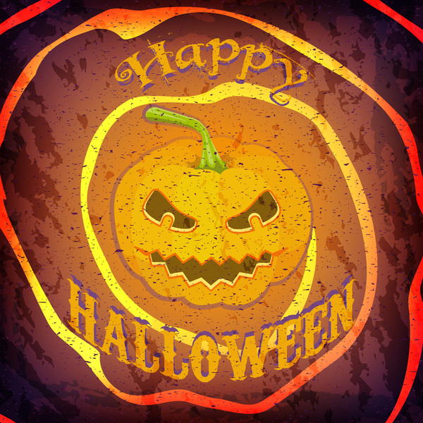 Halloween-Party-Grunge-Stile Plakatvektor 02 Stile poster party halloween grunge   