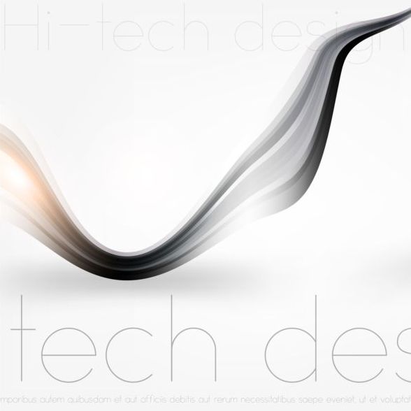 Tech ondulé illustration abstraite vecteur Design 04 tech ondulé Abstrait   