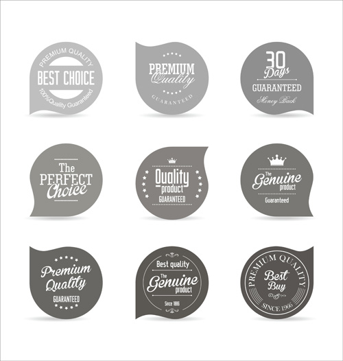 Vector Retro badges Design Set 11 police rétro badges   