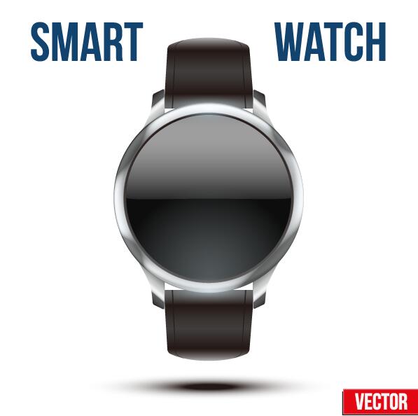ベクトルスマートウォッチテンプレート素材06 腕時計 スマート   