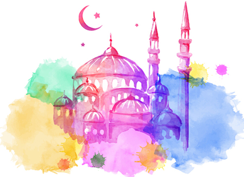 Aquarelle dessin Ramadan Kareem vecteur fond 05 ramadan kareem fond Dessin aquarelle   