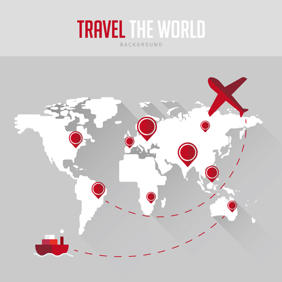 Weltkarten mit Reisemöglich-Hintergrund Weltkarte Welt Reisen Karten Hintergrund   