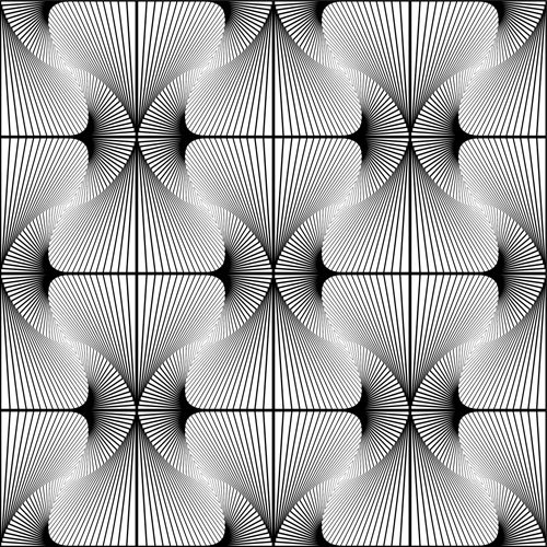 Schwarz mit weißem abstraktem, nahtlosem Mustervektor-Set 05 nahtlos Muster abstract   