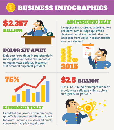 Business Infographic design créatif 1818 infographie creative business   