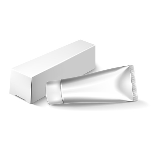 Emballages cosmétiques tube blanc vecteur 07 tube emballages cosmétiques blanc   