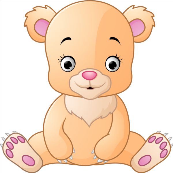 Ours en peluche mignon vecteur illustration 05 ours nounours mignon illustration   