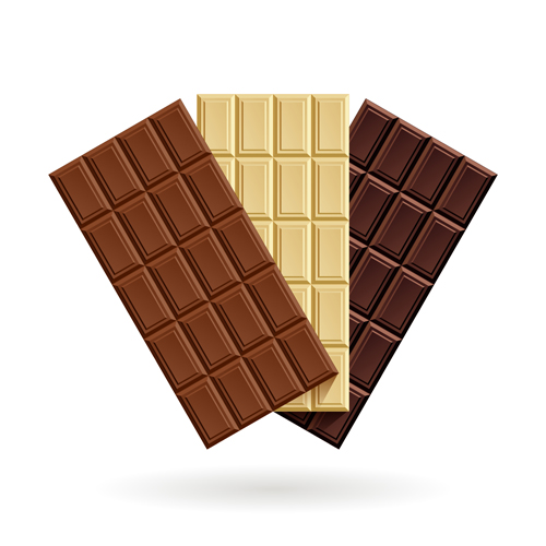 Leckeres Schokoladen-Vektordesign 01 Schokolade Delicious   