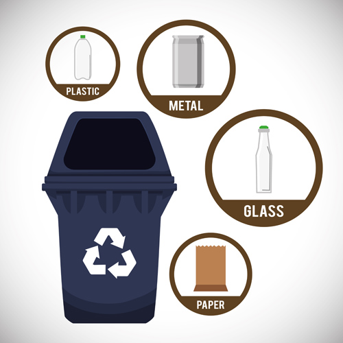 Eco Recycling-Design Hintergrund-Vektor 02 recycling Öko Hintergrund design   