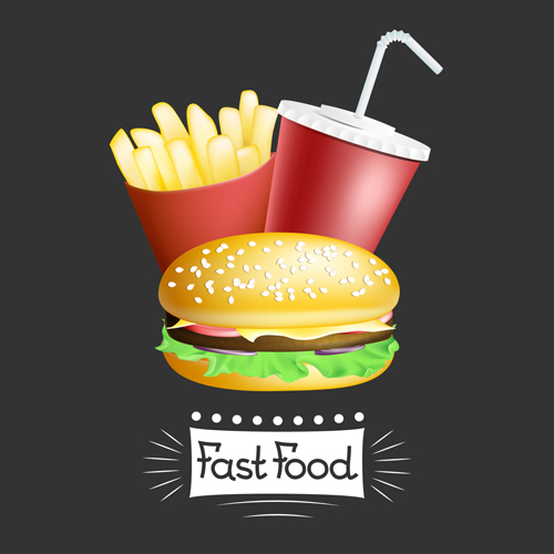 Graphiques vectoriels de conception de Fast-Food 02 nourriture graphisme fast design   