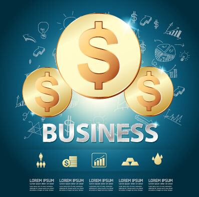 Finance Business template concept Vector 06 finance concept business template business   