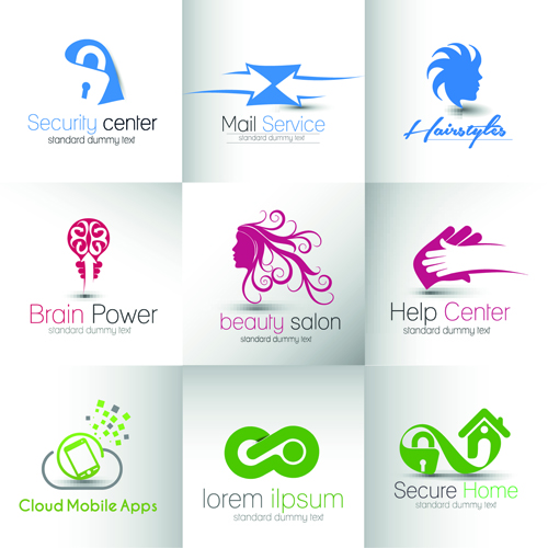 Moderne Business-Logos Design art Vector 04 modern logos logo business   