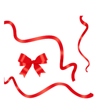 Robbon rouge avec le matériel d’arc rouge robbon matériel bow   