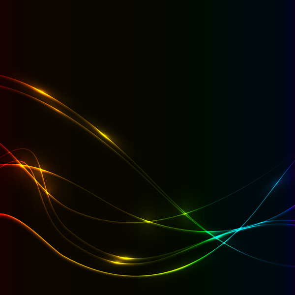 スペクトラムカラーライン背景ベクトル 色 線 スペクトル   