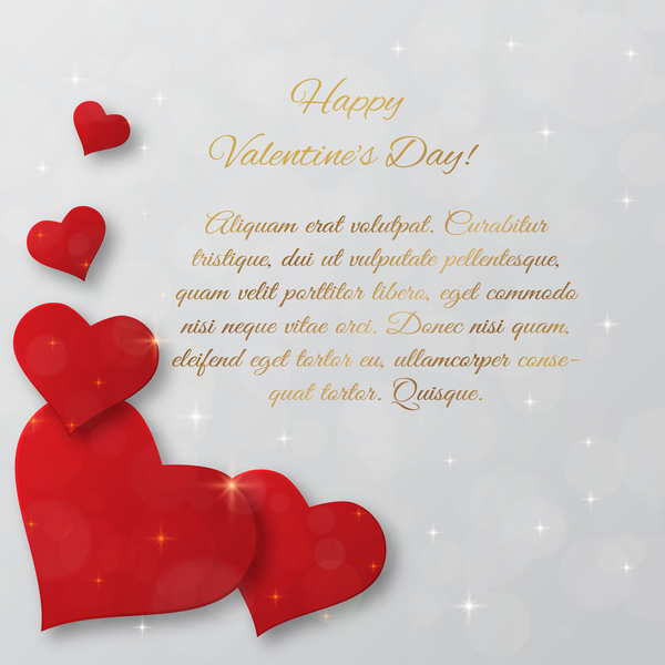 あなたのためのバレンタインデーのカードは、赤い心臓ベクトルテンプレートを使用したテキスト 赤 日 心 バレンタイン のために カード あなた   