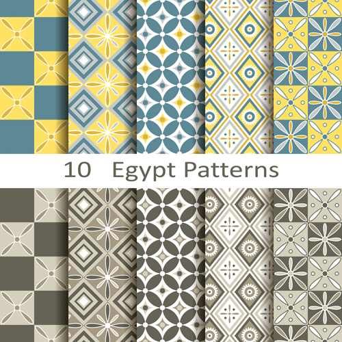ベクトルエジプトスタイルのシームレスなパターン パターン シームレスな エジプト   