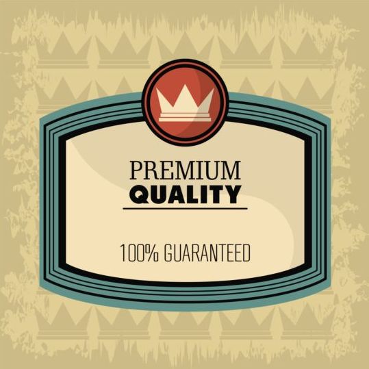 Vintage Premium et label de qualité vecteur 02 vintage qualité premium label   
