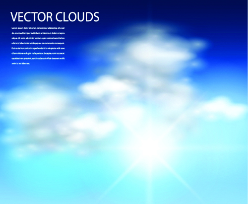 白い雲と太陽ベクトルの背景 雲 背景 白い雲 ベクトルの背景   