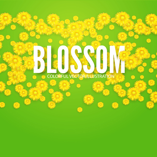 黄色の花 blosson 背景ベクトル10 黄色 花 背景 blosson   