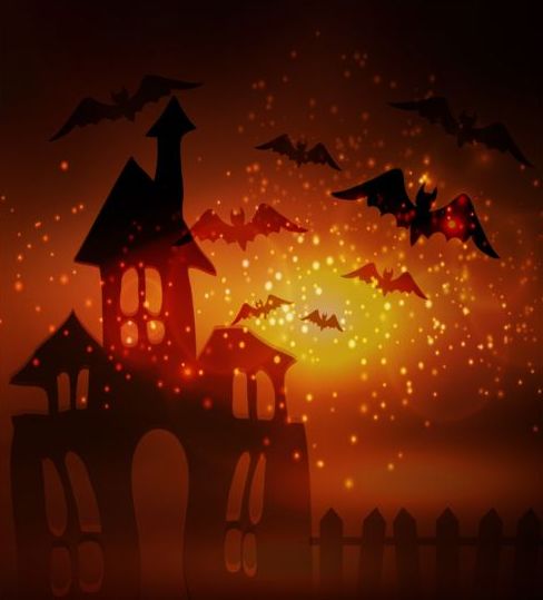 Creative Halloween Haunted House Design vecteur 02 maison hanté halloween Créatif   
