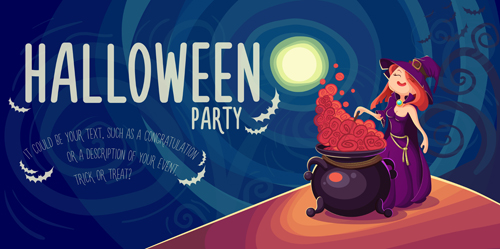 Halloween-Party-Plakatdesign kreative Vektor 01 poster Plakatdesign party Kreativ halloween   