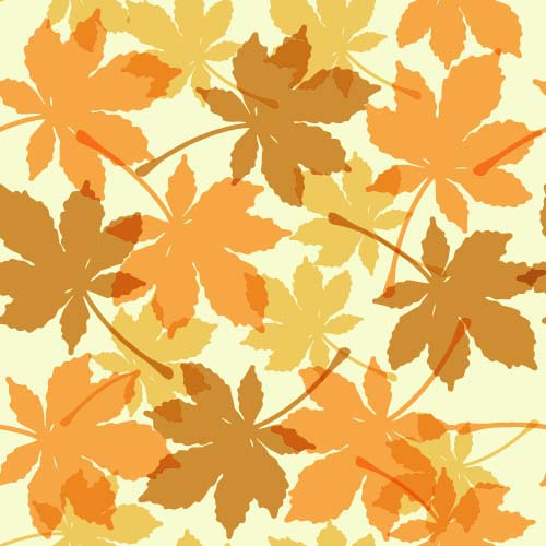 Feuilles sans soudure motif vecteur matériel 03 sans soudure motif feuilles   