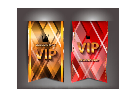 Graphismes vectoriels de luxe de drapeaux VIP vip luxe drapeaux   