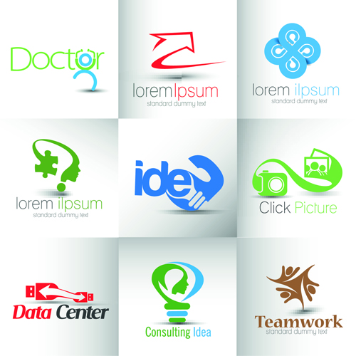 Moderne Business-Logos gestalten Kunstvektor 03 modern logos logo business   