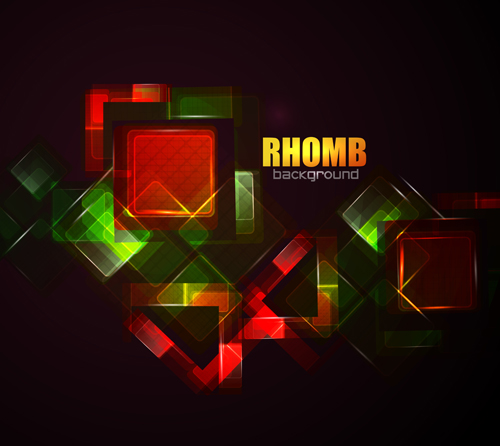 Glänzender Neonrhomb-Hintergrund Vektor 07 rhomb neon Hintergründe glänzend   