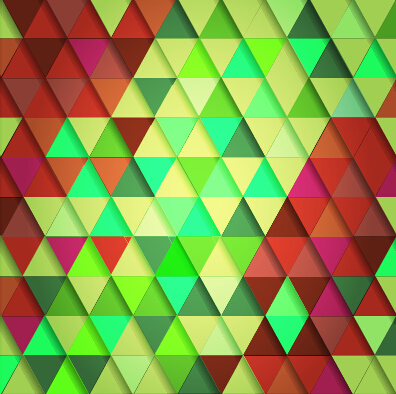 Glänzend gefärbter Dreieck-Mustervektor 04 Muster glänzend farbig Dreieck   