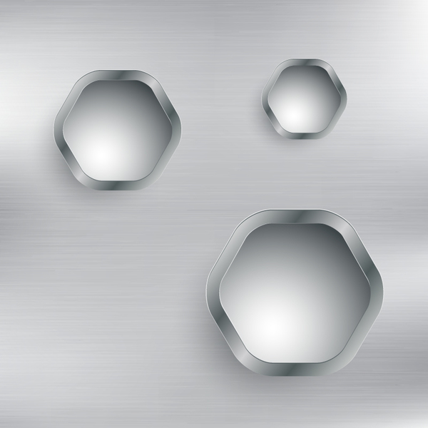 Silberner Hintergrund aus Metall mit Lochvektor Silber Metall Loch   
