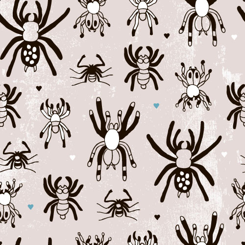 Vector Spider seamless pattern Design 01 spider sans soudure modèle conception   